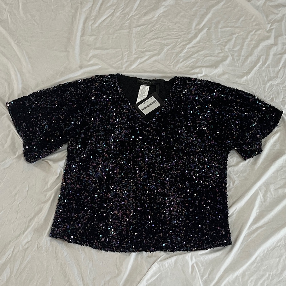 Marina Rinaldi Women’s Sparkly Blouse size 20 new with tags